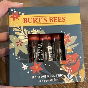 Burt’s Bees festive kiss trio. Brand new in box.